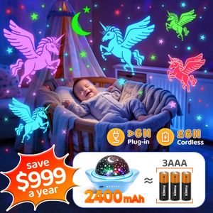 One Fire Star Projector Night Light – LED Galaxy Room Lamp