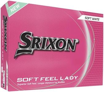 Srixon Soft Feel Lady Balle de Golf pour Femme |Compression Faible et Lancement Haut Facile|Sensation Ultra-Douce |Idéale pour Swings modérés et précision Accrue