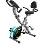 Foldable Exercise Bike for Home, 5 IN 1 Stationary Bike for Seniors, 10dB Near-Silent Indoor Cycling Bike with 16-Level Magnetic Resistance, 6.6-Pound Flywheel adn 300LBS Capacity, 2025 Designed 817 X-bike