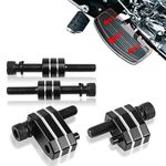 AUFER Driver Floorboard Outward Extension Driver Floorboard 1" Spacer Extenders Kit Compatible With For 2009-2023 Touring Electra Glides Road Glides Road Kings Street Glide 2009-2013 FL Trikes