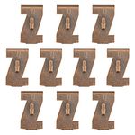 INCREWAY Brick Hook Clips, Metal Brick Wall Hook Heavy Duty Wall Clips for Hanging String Lights Wreaths Pictures or Decorations (Red Bronze)