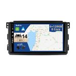 JOYX - [6G+128G] - Android 12 IPS Car Stereo For Benz Smart fortwo 451 (2005-2010) - Wireless CarPlay/Android Auto - LED Camera & MIC - 9 Inch 2 Din - DSP Steering Wheel WiFi DAB Fast-boot 360-Camera