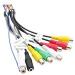 Fiegromech Android Car Stereo Radio RCA Cord Assembly 20 Pin RCA Radio Wiring Harness Adapter