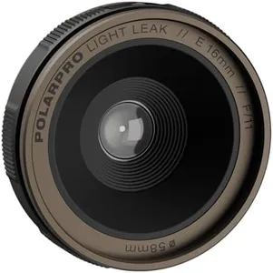 PolarPro LightLeak Lens 28mm - Dispo Film Look for Digital Cameras | Adjustable Light Leak Ring, Fixed F/11 Aperture – Vintage Disposable Looks w/Soft Focus, Grain & Lens Flares – for Fuji X Mount