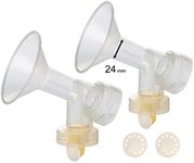 2x One-piece Breastshields Valves M