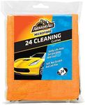 Armor All, Large Car Microfibre Cloths, Set of 24 Cloths, For Interior and Exterior Car Cleaning Use, Soft and Streak Free Drying for Paintwork and Glass, Ideal for Car & Motorcycle Detailing