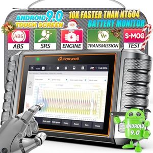 2024 Foxwell OBD2 Scanner NT706 Code Reader ABS Airbag Engine Transmission Battery Monitor Car Scanner, 5.5" Android 9.0 Tablet WiFi Upgrade of NT604 Scanner Diagnostic Tool for Cars and Trucks