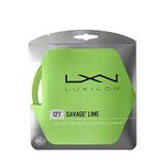 Wilson Luxilon Unisex Tennis Racket Savage String Set Yellow Lime Size 127, Lime, 12.2 m UK