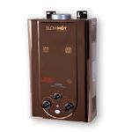 BLOWHOT Gas Geyser 6 Litres | Auto CUT-OFF | Automatic LPG Gas Water Heater Geyser| Instant Warm Water Flow | 1 Year General Warranty | 2 Years Warranty On Heat Exchanger (ISI Marked) (Rose Gold),Wall