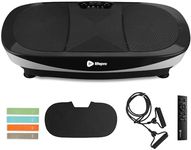 LifePro Rumblex Max 4D Black Vibration Plate Exercise Machine with Loop Resistance Bands - Full Body Workout Equipment for Home Fitness, Shaping, Training, Recovery, Weight Loss