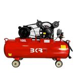 BKR® Iron Portable Air Compressor with induction motor (With Motor, 100 Ltr)