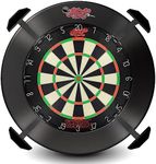 Shot Darts Stadium Dartboard Lighting System - 4 Steel Arms & Dimmer to Adjust Light Intensity (6100K LEDs) Minimal Shadow Versatile Fit Compact and Lightweight Design Easy Installation