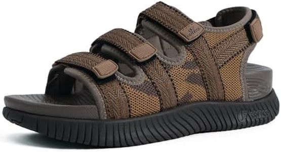 COFACE Womens Walking Sandals with Arch Support 2026 Comfortable Orthopedic Hiking Sport Sandals for Women Size 7 Brown Orthotic Thick Cushion for Plantar Fasciitis