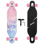 Junli 41 Inch Freeride Skateboard Longboard - Complete Skateboard Cruiser for Cruising, Carving, Free-Style and Downhill Fantasy