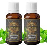 Exotic Aromas Peppermint Essential Oil for Aroma Therapy, Hair & Skin (15Ml + 15Ml) Pack of 2