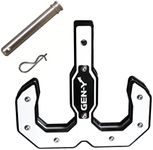 GEN-Y GH-0070-W Hulk 2.0 Double Tow Hook and Hitch Step with GH-099 Pin, GH-011 Clip for 2" Receiver, White - 16,000 LB Towing Capacity