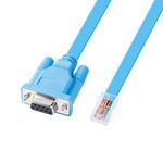 DTech DB9 to RJ45 Ethernet Console Cable Cisco Device Management Serial Adapte (1.8m, Blue)