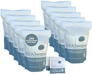 NEATwipes Sanitizing Wipes for Adults, Travel Size (Lavender, 240 Wipes)
