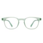 HUSTLR Lenskart As Seen On Shark Tank | Peyush Bansal Glasses | Zero Power Bluecut & Antiglare Computer Eyeglasses | Jade Green Full Rim Square | For Men & Women | Small | LB E14058