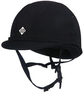 Charles Owen JR8 Round Helmet 6 7/8 Black