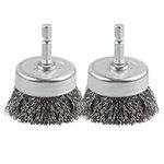 2 Pack Wire Cup Brush Set for Drill