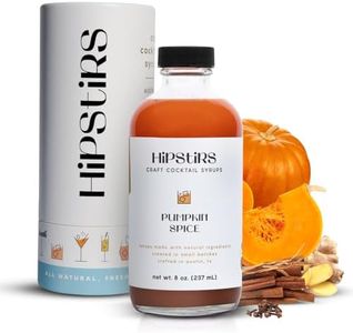 HipStirs Pumpkin Spice Syrup - Our Pumpkin Spice Mix uses Real Ingredients like Pumpkin Puree to Make it a Perfect Pumpkin Spice Latte Mix - Real Pumpkin Puree Infused Syrup (Pumpkin Spice, 8 Fl Oz)
