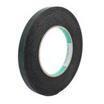 uxcell Sealing Foam Tape 10mm Wide 1mm Thick 10m/32.8ft Long, Self Adhesive Weather Strip for Window Door Insulation, Green Black