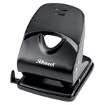 Rexel Value 230 2 Hole Punch, 30 Sheet Capacity, Adjustable Guide Bar, Metal, Black, 2100767