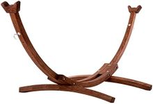 Vivere Pine Solid Hammock Stand, 305 CM, Brown, 450 pounds maximum weight recommendation