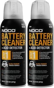 NOCO E404 12.25 Oz Battery Terminal Cleaner Spray and Corrosion Cleaner with Acid Detector (Pack of 2)