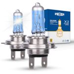 wideep H7 Halogen Bulbs, Fog light DC 12V 55W 5000K, Car Headlight Lamp Replacement Bulbs for High or Low Beam, 2 Pcs