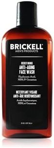 Brickell Men's Redefining Anti-Aging Face Wash For Men, Natural and Organic, Foaming Gel Face Wash Firms & Plumps Skin to Reduce Signs of Aging (Scented, 4 oz)