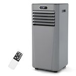 GOFLAME 8000BTU Portable Air Conditioner, 3-IN-1 Air Cooler & Dehumidifier with Remote Control, Sleep Mode, 2 Speeds and 24H Timer, Air Cooling Fan for Home & Office, Grey