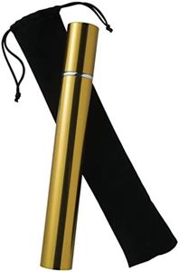 Howard Miller Memorial Brass Cremation Urn Necklace for Ashes | Wooden Cylinder Memorial Pendant Keepsake Jewelry | Secure Screw Lid Ash Holder Tube | Elegant Brass Memory Necklace for Men, Women
