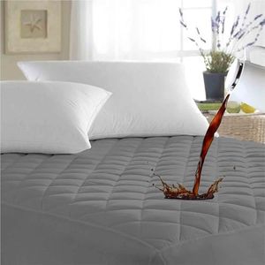 Ayka Waterproof King Size 78x72 inch Cotton Quilted Mattress Protector Breathable Hypoallergenic Noiseless Ultra Soft Elastic Fitted Bed Protector Mattress/Bed Cover (King 78x72 inch | 6.5x6 ft, Grey)