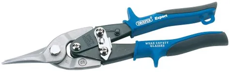 Draper Expert 250mm Compound Action Aviation Tin Snips - Straight Cut Metal Shear | Alloy Steel forged Jaws Hand Tool | Serrated Action Blades | 49905