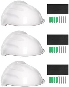 Augstci Universal CCTV Security Camera Sun Rain Shade Camera Cover Shield Safety Camera Protective Roof for CCTV Surveillance Outdoor Camera Hikvision/Nest/Ring/Arlo/Dome/Bullet,3pack