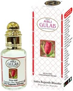 INDRA SUGANDH BHANDAR Attar For Men|Women Asli Gulab Pure Rose No Alcohal Long Lasting Ruh Gulab Fragrance 12ml Rollon Box Pack