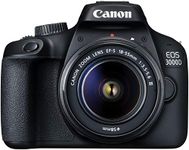 Canon EOS 3000D 18MP Digital SLR Camera (Black) with 18-55mm is II Lens, 16GB Card and Carry Case