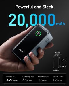 Anker Prime 20000mAh Power Bank – Portable Fast Charging Battery