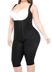 Bslingerie Ladies Shapewear Thigh Slimmer Bodysuit (Black, L)