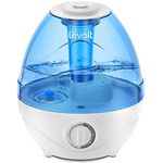 LEVOIT Humidifiers for Bedroom, 2.4L Ultrasonic Cool Mist Humidifier for Babies (BPA Free), Air Humidifier for Large Room, Whisper Quiet Operation, Auto Shut-Off and Night Light, Lasts up to 24 Hours