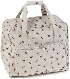 Hobby Gift Exclusive Sewing Machine Bag PVC Padded Carrying Bag Extra Accessories Storage 20 x 44 x 38cm, Bee, Bee, Bee