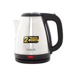 CADLEC Crystal_5 1.5L Stainless Steel Electric Kettle | 2-Year Warranty | Swift Boil | Auto Shut-Off | Multi-Use For Tea/Coffee, Noodles, And Soups (Silver, 1500 Watts)