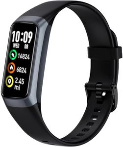 Fitness Tracker with Heart Rate Monitor, Smart Watch Activity Tracker Pedometer Sports Bracelet with Calorie Counter, Sleep Monitor Wristband with IP68 Waterproof for Teens Women Men (Black)