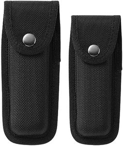 JSKWIKE 2 Funda De Nylon Para Navaja Cinturón Para Funda Navaja Cinturon De Tela Oxford Práctica Bolsa De Herramientas Funda Navaja Para Cuchillo Plegable/Cuchillo De Bolsillo Longitud Interior 13,5cm