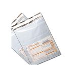 SECUREMENT® 10 x 12 Inch Tamper Proof Plastic Courier Bags Envelopes 60 Micron with Pod Pouch (50 Quantity)