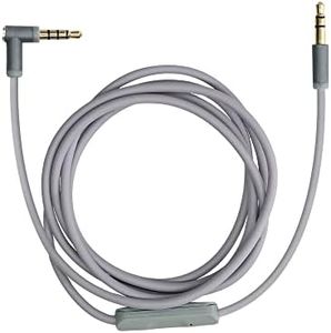 kwmobile Headphone Cable for Beats Studio 3 / Solo 3 / Solo2 / Studio 2 / Studio 1 / Mixr - 140cm Replacement Cord with Microphone + Volume Control - Grey