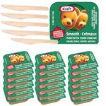 Peanut Butter Individual Pack Perfection: 30 On-the-Go Portion Cups + 5 Eco-Friendly Wooden Knives and a one of a kind Sticker by PaLiSoL CREATiONS!