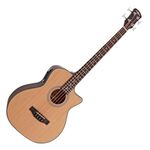 Electro Acoustic Bass Guitar by Gear4music, Natural